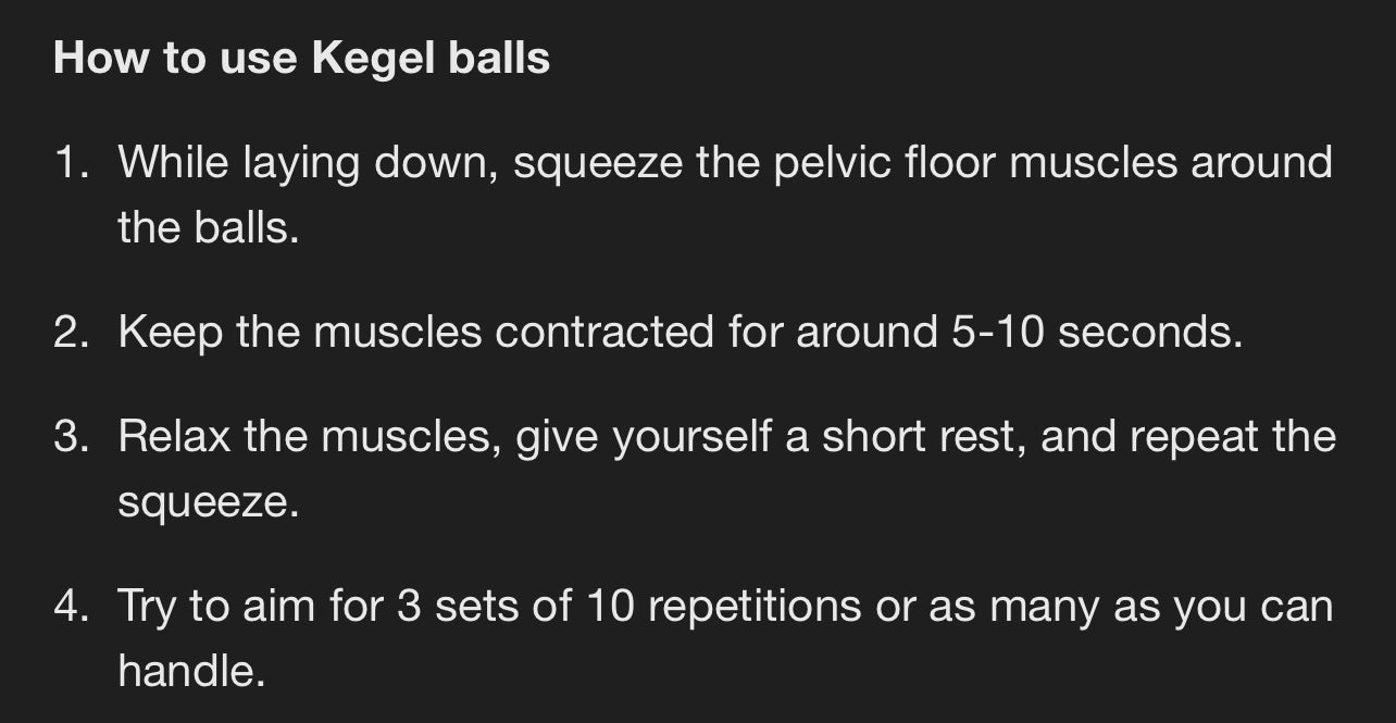 Kegal balls